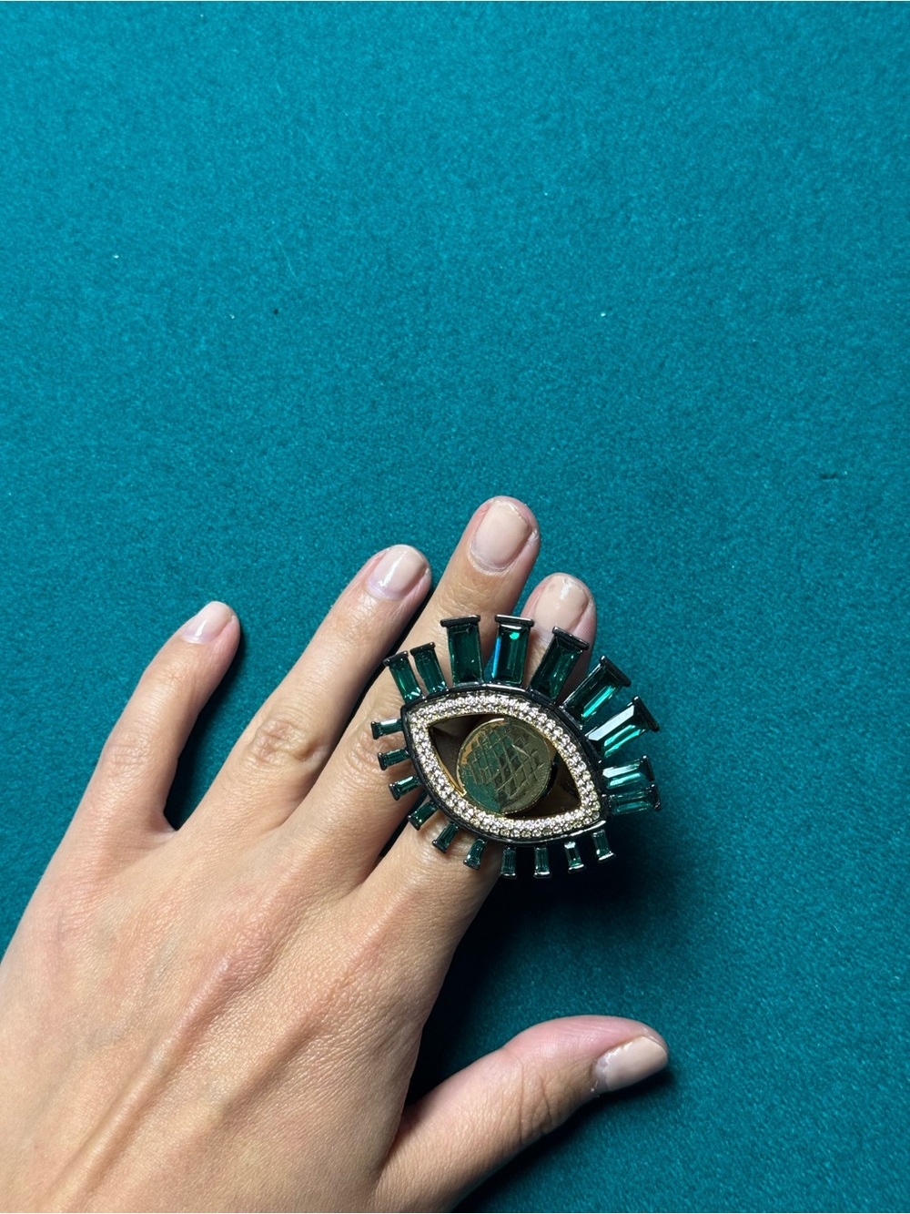 Kurt Geiger London LARGE EYE COCKTAIL RING - Picture 3 of 5